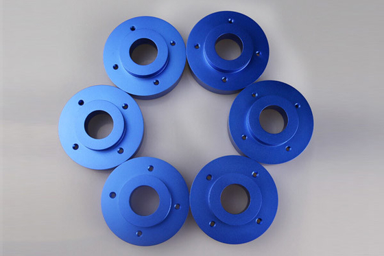 Metal Aluminum Prototype CNC Machining Turning Lathe Blue Anodized